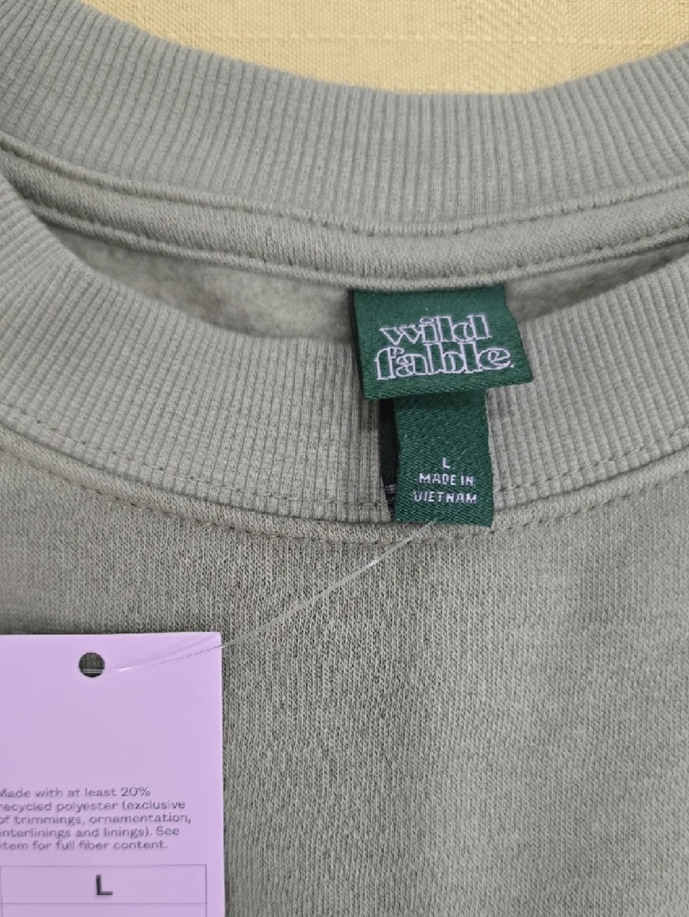 wild fable Women's Oversized Crewneck Sweater Size L